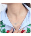Blooming Floral Silver Necklace SPE-3541